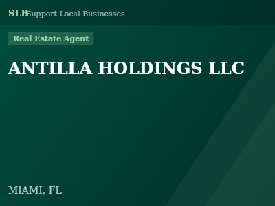 ANTILLA HOLDINGS LLC — Real Estate Agent in MIAMI, FL