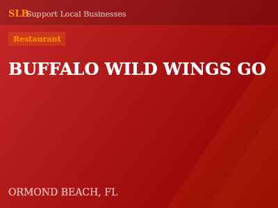 BUFFALO WILD WINGS GO — Restaurant in ORMOND BEACH, FL