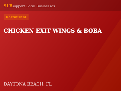 CHICKEN EXIT WINGS & BOBA — Restaurant in DAYTONA BEACH, FL