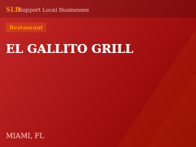 EL GALLITO GRILL — Restaurant in MIAMI, FL