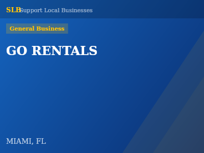 GO RENTALS — General Business in MIAMI, FL