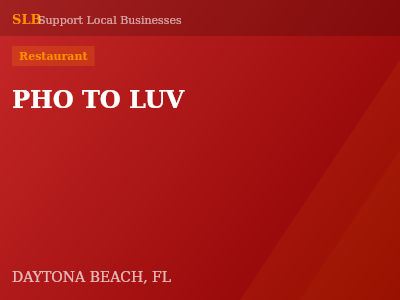 PHO TO LUV — Restaurant in DAYTONA BEACH, FL