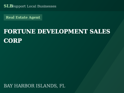 FORTUNE DEVELOPMENT SALES CORP — Real Estate Agent in BAY HARBOR ISLANDS, FL
