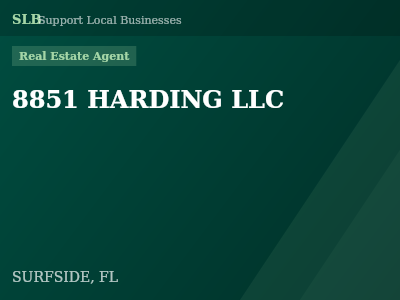 8851 HARDING LLC — Real Estate Agent in SURFSIDE, FL