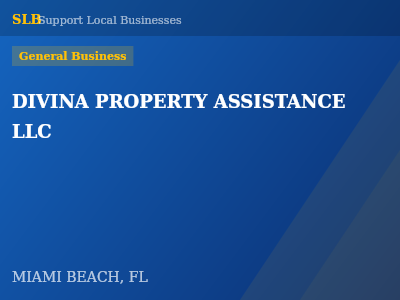 DIVINA PROPERTY ASSISTANCE LLC — General Business in MIAMI BEACH, FL