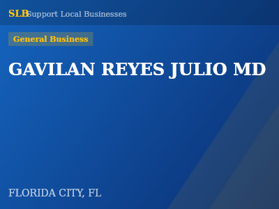 GAVILAN REYES JULIO MD — General Business in FLORIDA CITY, FL