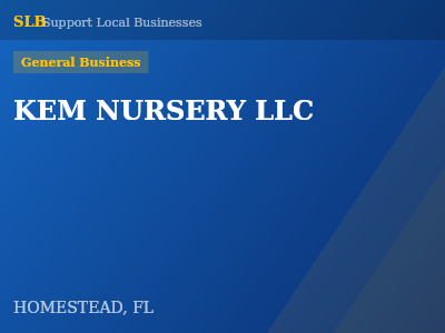 KEM NURSERY LLC — General Business in HOMESTEAD, FL