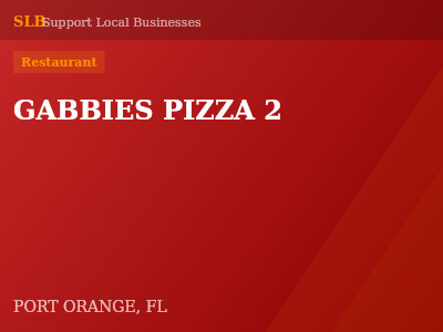 GABBIES PIZZA 2 — Restaurant in PORT ORANGE, FL