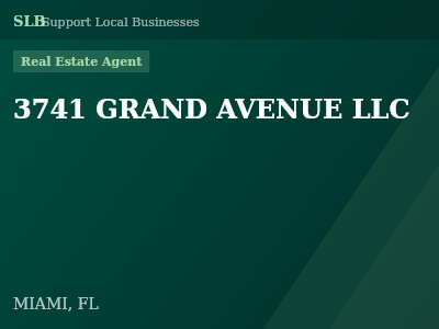 3741 GRAND AVENUE LLC — Real Estate Agent in MIAMI, FL