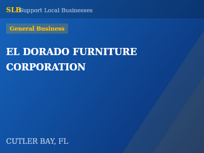 EL DORADO FURNITURE CORPORATION — General Business in CUTLER BAY, FL