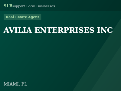 AVILIA ENTERPRISES INC — Real Estate Agent in MIAMI, FL