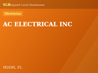 AC ELECTRICAL INC — Electrician in MIAMI, FL