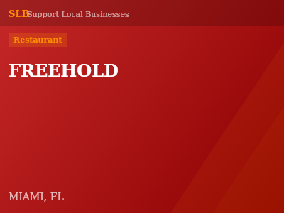FREEHOLD — Restaurant in MIAMI, FL