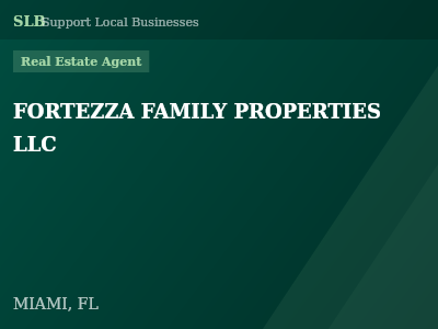 FORTEZZA FAMILY PROPERTIES LLC — Real Estate Agent in MIAMI, FL