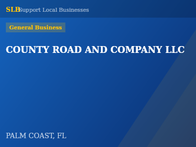 COUNTY ROAD AND COMPANY LLC — General Business in PALM COAST, FL