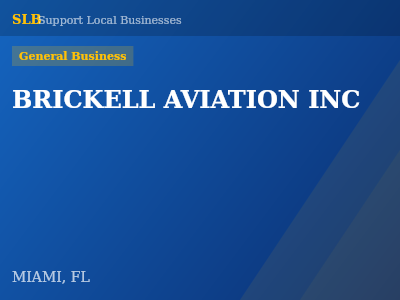 BRICKELL AVIATION INC — General Business in MIAMI, FL