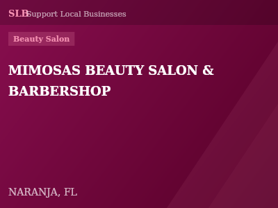 MIMOSAS BEAUTY SALON & BARBERSHOP — Beauty Salon in NARANJA, FL