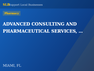 ADVANCED CONSULTING AND PHARMACEUTICAL SERVICES, LLC — Pharmacy in MIAMI, FL