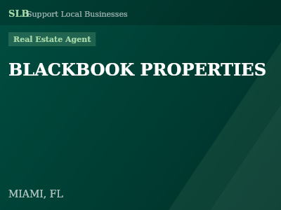 BLACKBOOK PROPERTIES — Real Estate Agent in MIAMI, FL