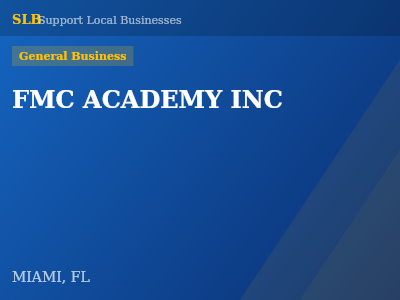 FMC ACADEMY INC — General Business in MIAMI, FL