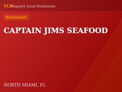 CAPTAIN JIMS SEAFOOD — Restaurant in NORTH MIAMI, FL