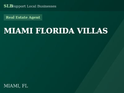 MIAMI FLORIDA VILLAS — Real Estate Agent in MIAMI, FL