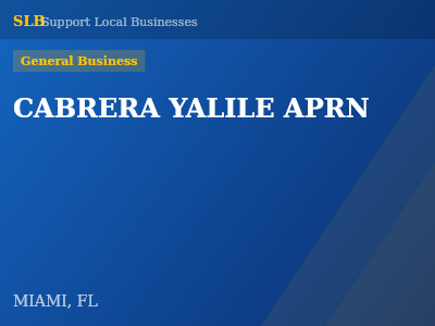 CABRERA YALILE APRN — General Business in MIAMI, FL
