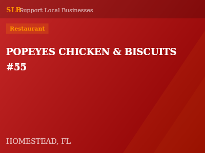 POPEYES CHICKEN & BISCUITS #55 — Restaurant in HOMESTEAD, FL