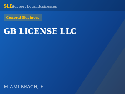 GB LICENSE LLC — General Business in MIAMI BEACH, FL