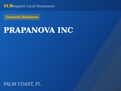 PRAPANOVA INC — General Business in PALM COAST, FL