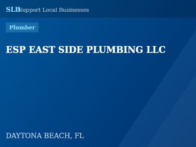 ESP EAST SIDE PLUMBING LLC — Plumber in DAYTONA BEACH, FL