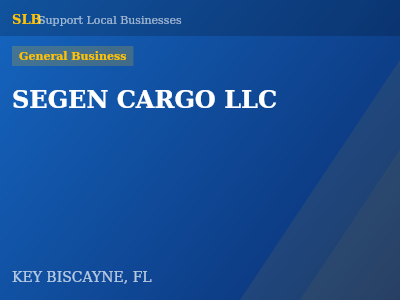 SEGEN CARGO LLC — General Business in KEY BISCAYNE, FL