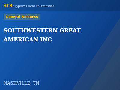 SOUTHWESTERN GREAT AMERICAN INC — General Business in NASHVILLE, TN