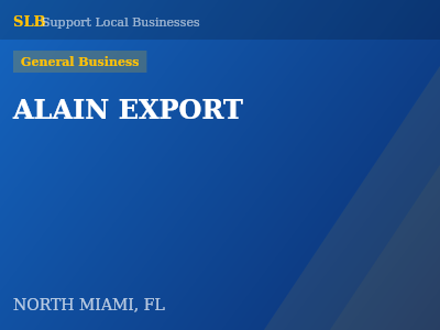 ALAIN EXPORT — General Business in NORTH MIAMI, FL