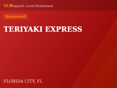 TERIYAKI EXPRESS — Restaurant in FLORIDA CITY, FL