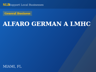 ALFARO GERMAN A LMHC — General Business in MIAMI, FL
