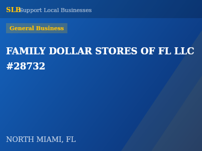 FAMILY DOLLAR STORES OF FL LLC #28732 — General Business in NORTH MIAMI, FL