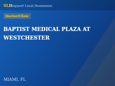 BAPTIST MEDICAL PLAZA AT WESTCHESTER — Doctor/Clinic in MIAMI, FL