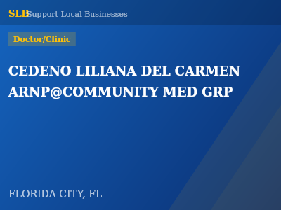CEDENO LILIANA DEL CARMEN ARNP@COMMUNITY MED GRP — Doctor/Clinic in FLORIDA CITY, FL