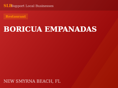 BORICUA EMPANADAS — Restaurant in NEW SMYRNA BEACH, FL