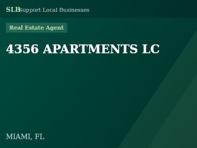 4356 APARTMENTS LC — Real Estate Agent in MIAMI, FL