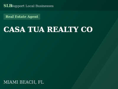 CASA TUA REALTY CO — Real Estate Agent in MIAMI BEACH, FL