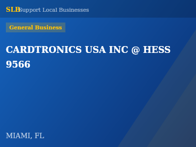 CARDTRONICS USA INC @ HESS 9566 — General Business in MIAMI, FL