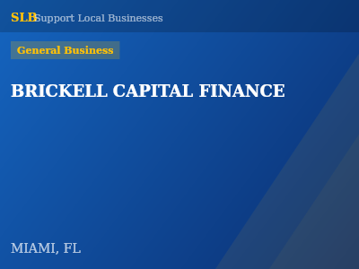 BRICKELL CAPITAL FINANCE — General Business in MIAMI, FL