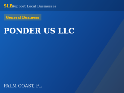 PONDER US LLC — General Business in PALM COAST, FL