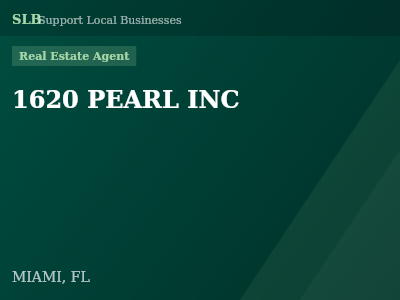 1620 PEARL INC — Real Estate Agent in MIAMI, FL