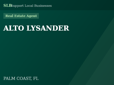 ALTO LYSANDER — Real Estate Agent in PALM COAST, FL