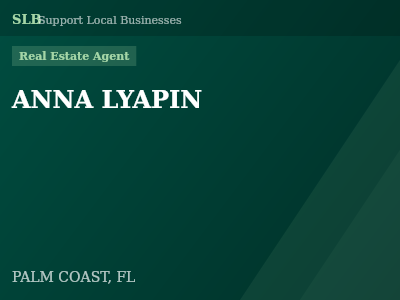 ANNA LYAPIN — Real Estate Agent in PALM COAST, FL