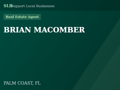 BRIAN MACOMBER — Real Estate Agent in PALM COAST, FL