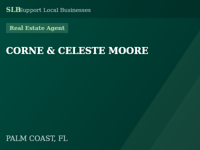 CORNE & CELESTE MOORE — Real Estate Agent in PALM COAST, FL